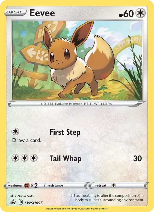 Eevee - SWSH095/307 - SWSH Black Star Promos