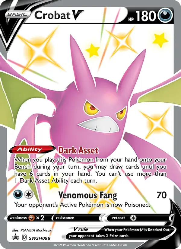 Crobat V - SWSH098/307 - SWSH Black Star Promos