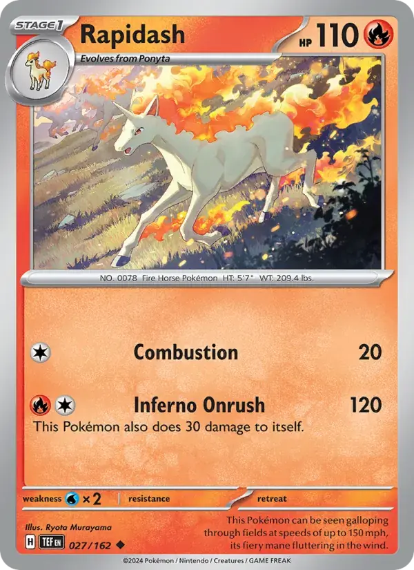 Rapidash - 027/218 - Temporal Forces