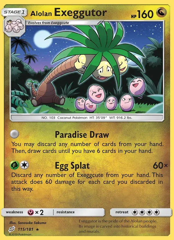 Alolan Exeggutor - 115/196 - Team Up