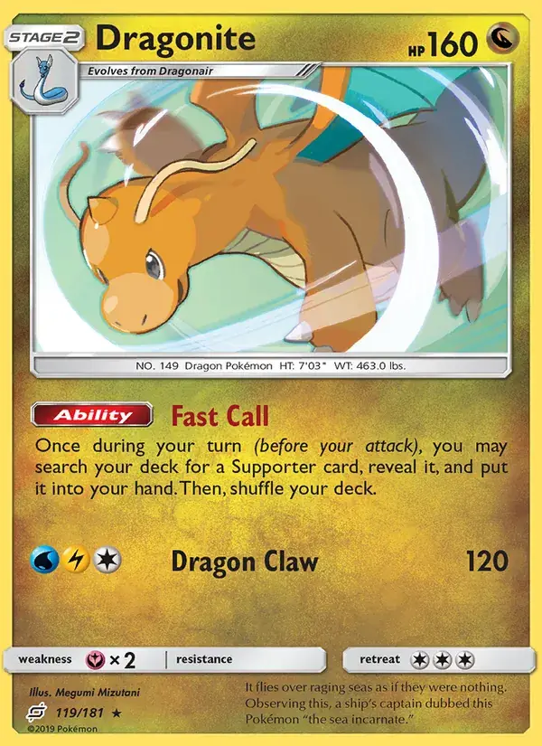 Dragonite - 119/196 - Team Up