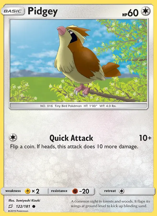 Pidgey - 122/196 - Team Up
