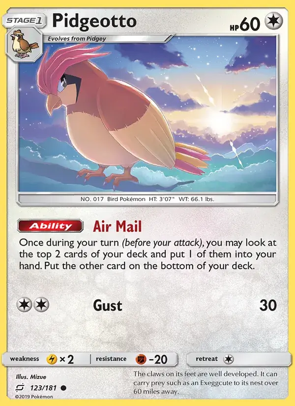 Pidgeotto - 123/196 - Team Up