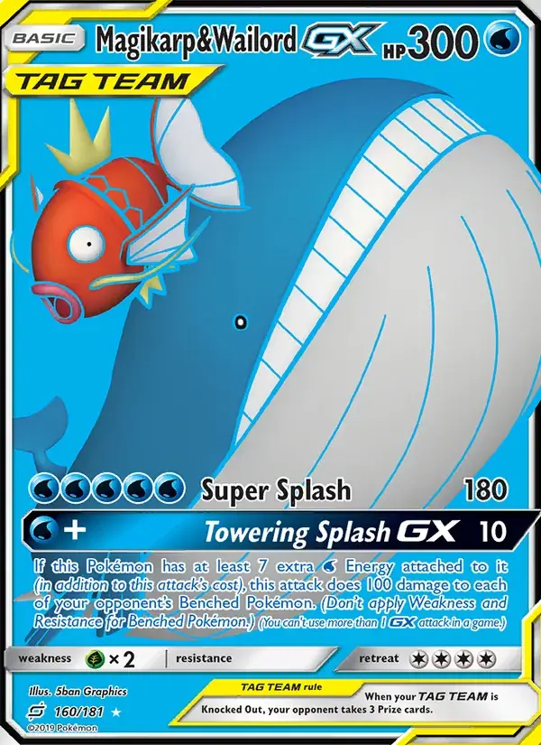 Magikarp & Wailord GX - 160/196 - Team Up