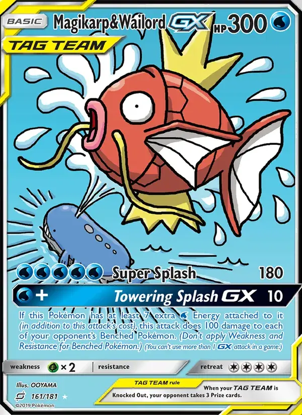 Magikarp & Wailord GX - 161/196 - Team Up