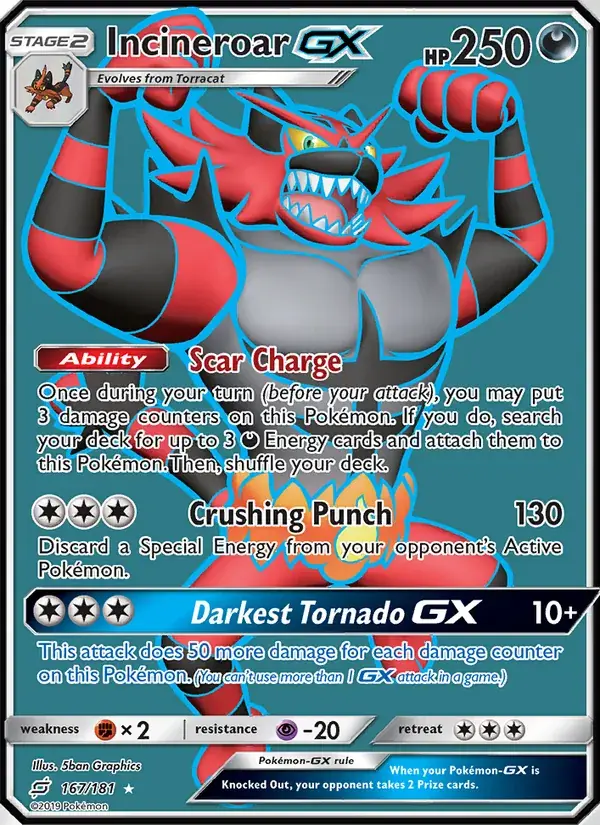 Incineroar GX - 167/196 - Team Up