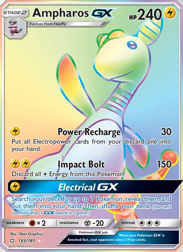 Ampharos GX - 185/196 - Team Up