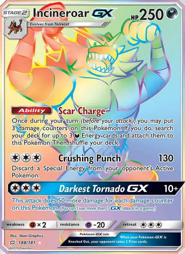 Incineroar GX - 188/196 - Team Up
