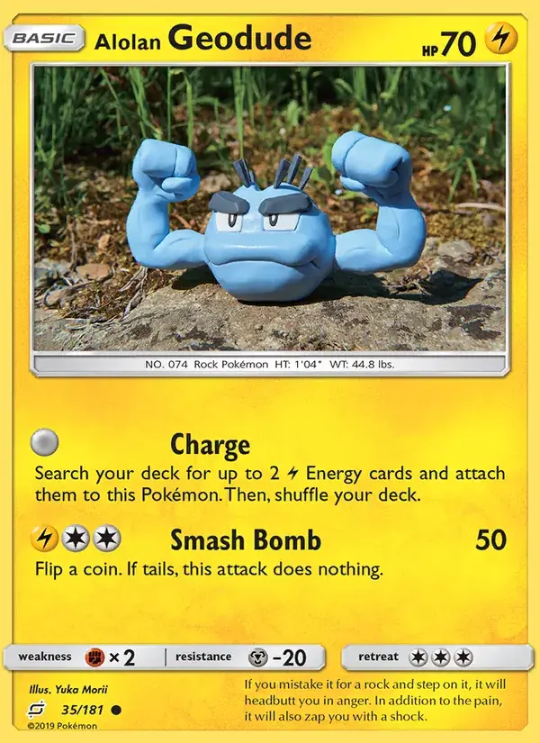 Alolan Geodude - 35/196 - Team Up