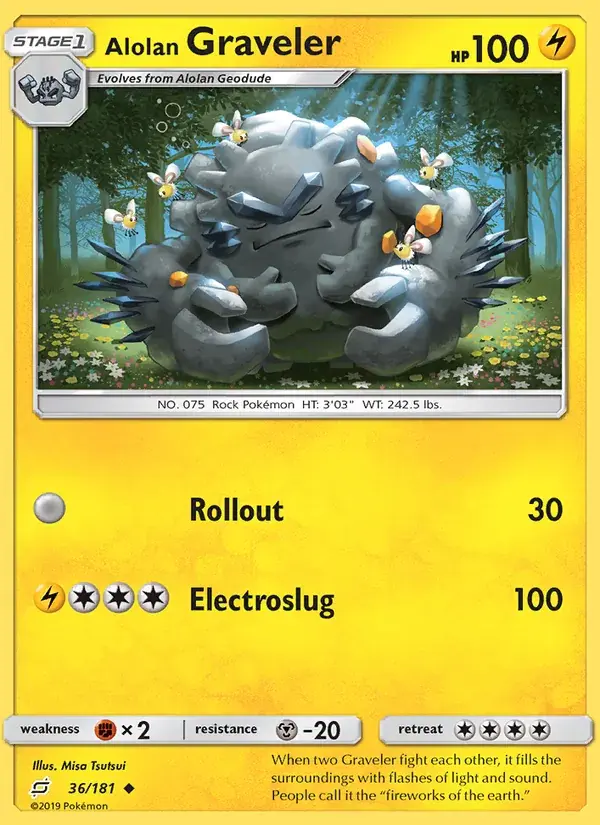 Alolan Graveler - 36/196 - Team Up