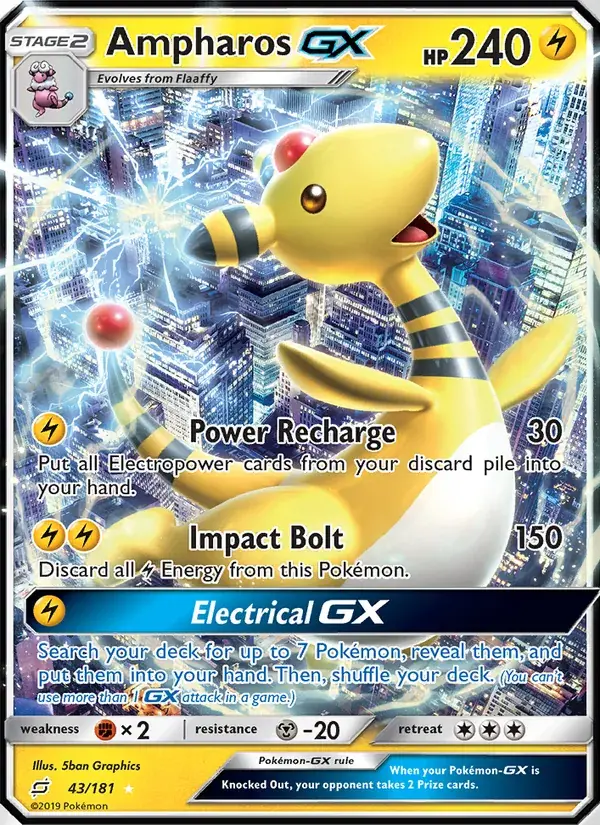 Ampharos GX - 43/196 - Team Up