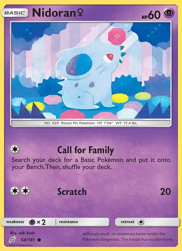 Nidoran♀ - 54/196 - Team Up