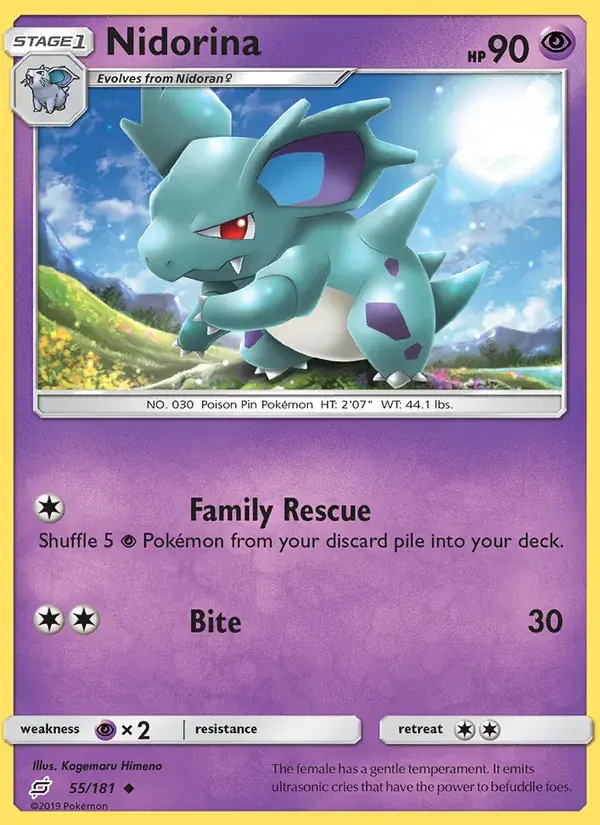 Nidorina - 55/196 - Team Up
