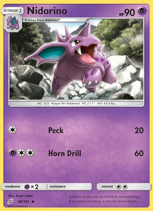 Nidorino - 58/196 - Team Up