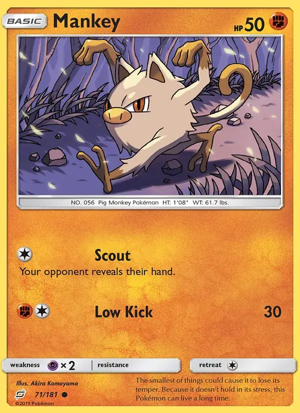 Mankey - 71/196 - Team Up
