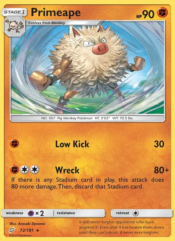 Primeape - 72/196 - Team Up