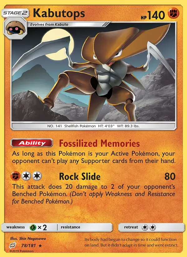 Kabutops - 78/196 - Team Up