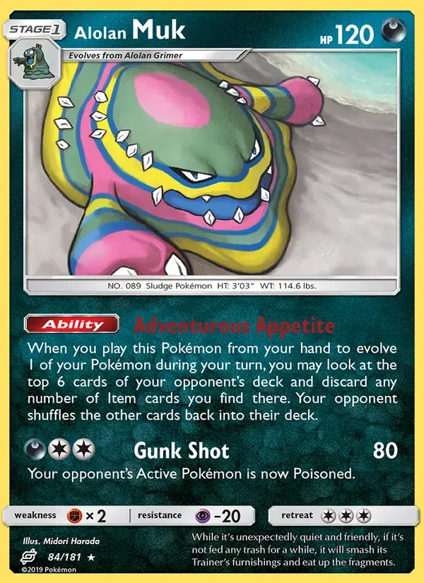 Alolan Muk - 84/196 - Team Up