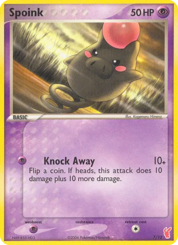 Spoink - 7/12 - EX Kit dresseur (Positi)