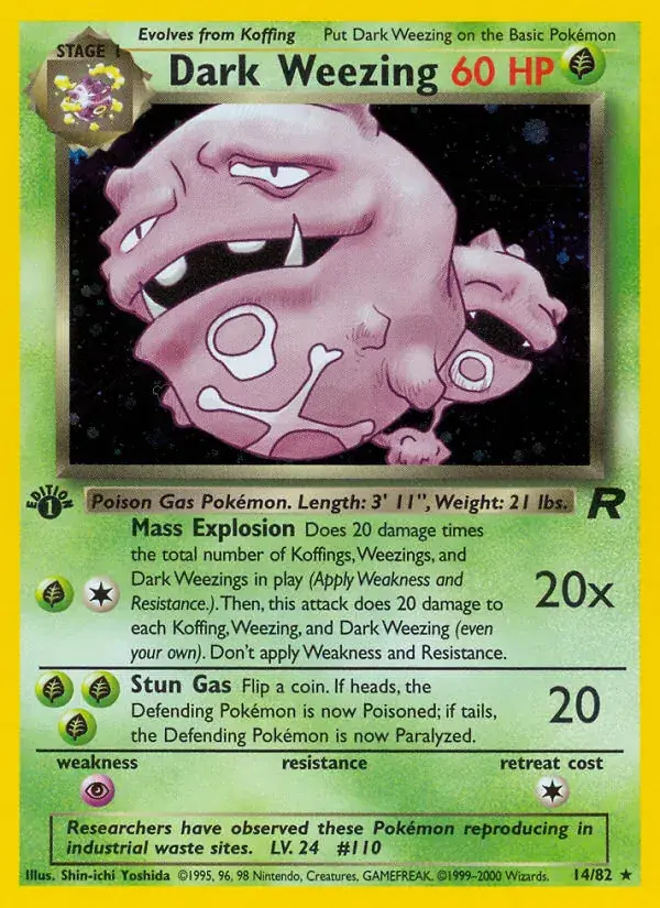 Dark Weezing - 14/83 - Team Rocket