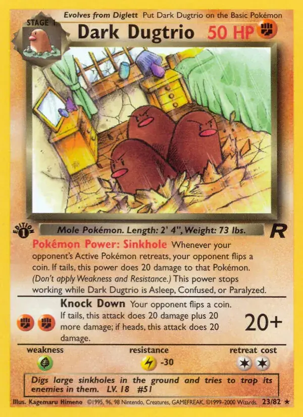 Dark Dugtrio - 23/83 - Team Rocket