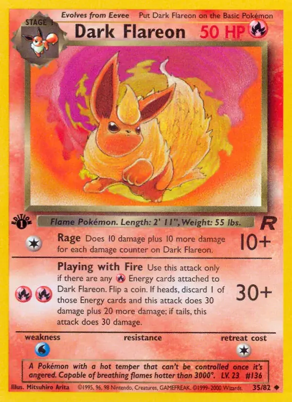 Dark Flareon - 35/83 - Team Rocket