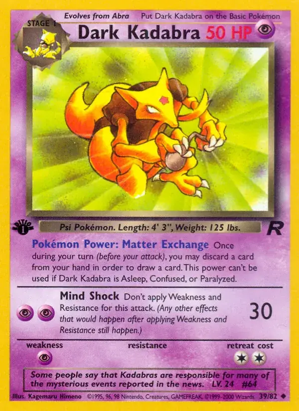 Dark Kadabra - 39/83 - Team Rocket