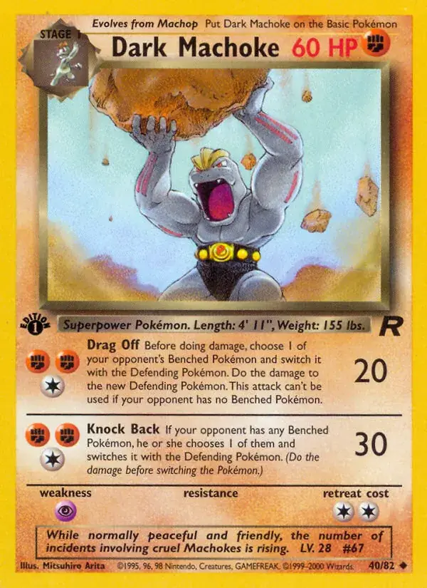 Dark Machoke - 40/83 - Team Rocket
