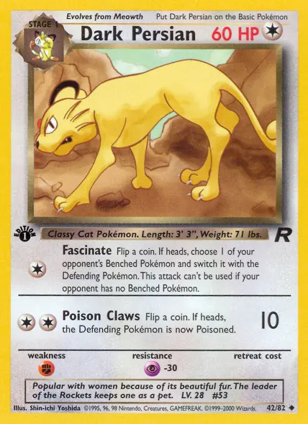 Dark Persian - 42/83 - Team Rocket
