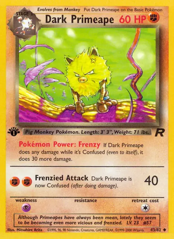 Dark Primeape - 43/83 - Team Rocket