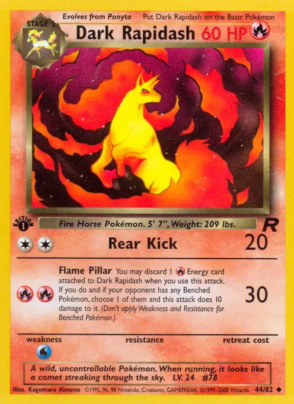 Dark Rapidash - 44/83 - Team Rocket