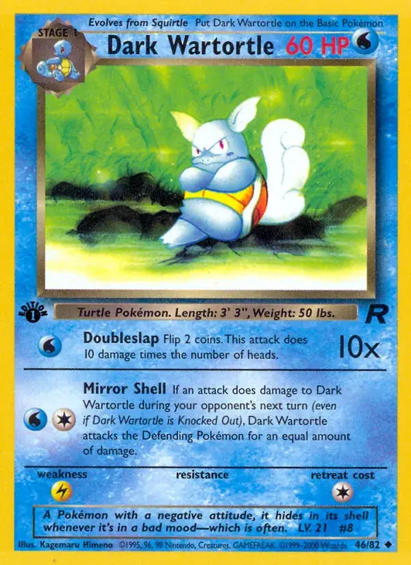 Dark Wartortle - 46/83 - Team Rocket