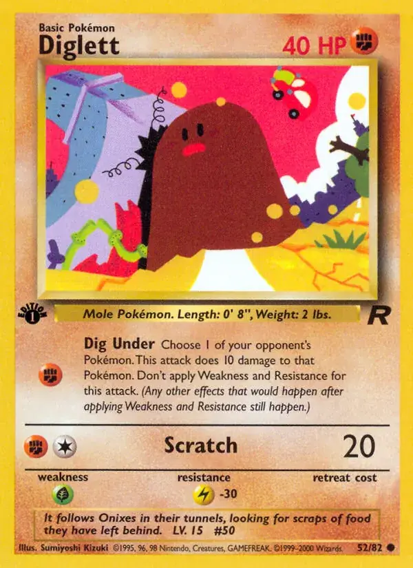 Diglett - 52/83 - Team Rocket