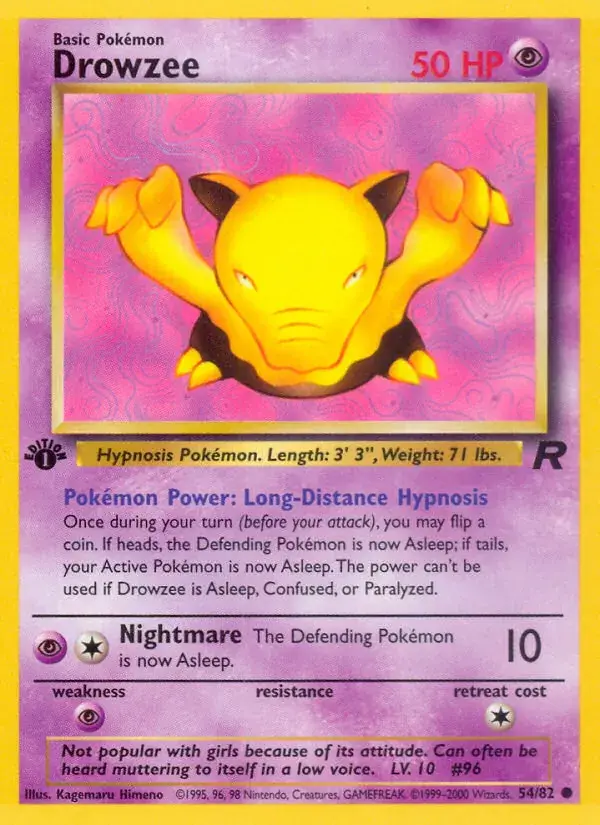 Drowzee - 54/83 - Team Rocket