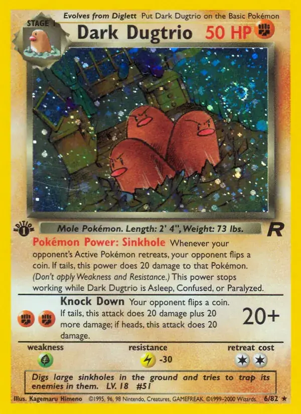 Dark Dugtrio - 6/83 - Team Rocket