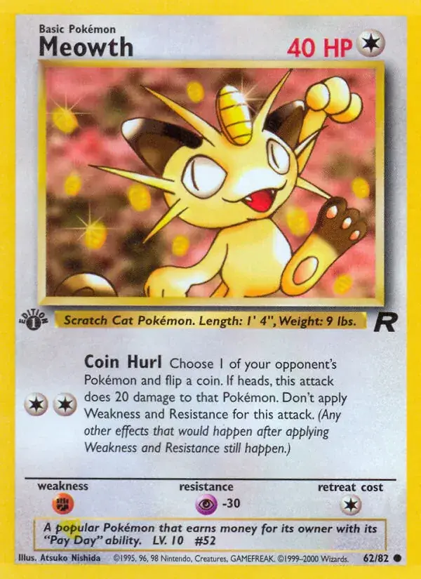 Meowth - 62/83 - Team Rocket