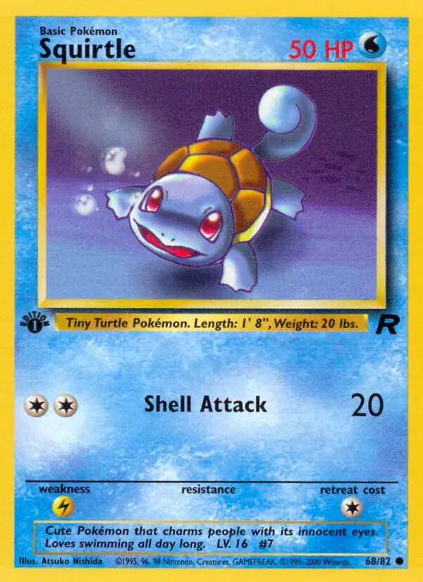 Squirtle - 68/83 - Team Rocket