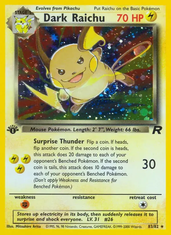 Dark Raichu - 83/83 - Team Rocket