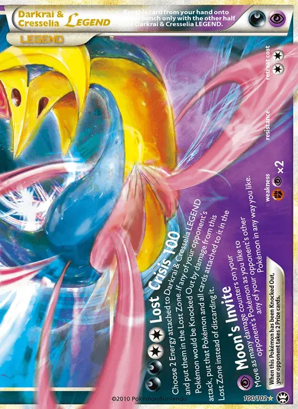 Darkrai & Cresselia LEGEND - 100/103 - Triumphant