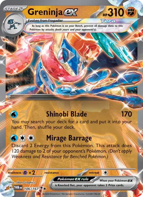 Greninja ex - 106/226 - Twilight Masquerade