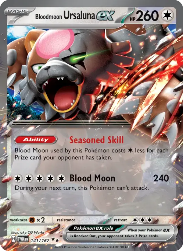 Bloodmoon Ursaluna ex - 141/226 - Twilight Masquerade