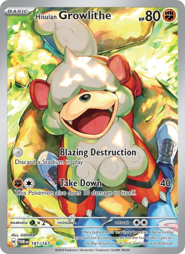 Hisuian Growlithe - 181/226 - Twilight Masquerade