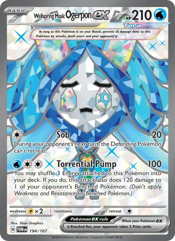 Wellspring Mask Ogerpon ex - 194/226 - Twilight Masquerade