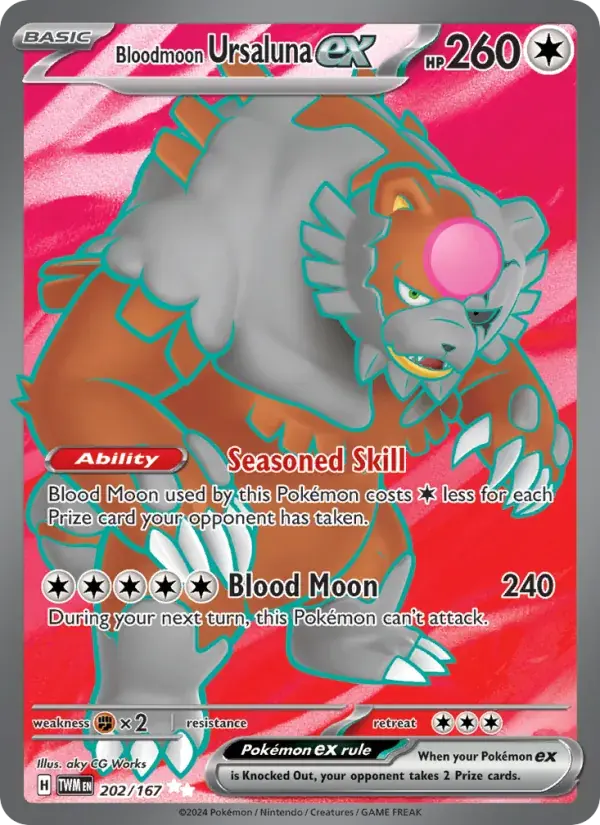 Bloodmoon Ursaluna ex - 202/226 - Twilight Masquerade