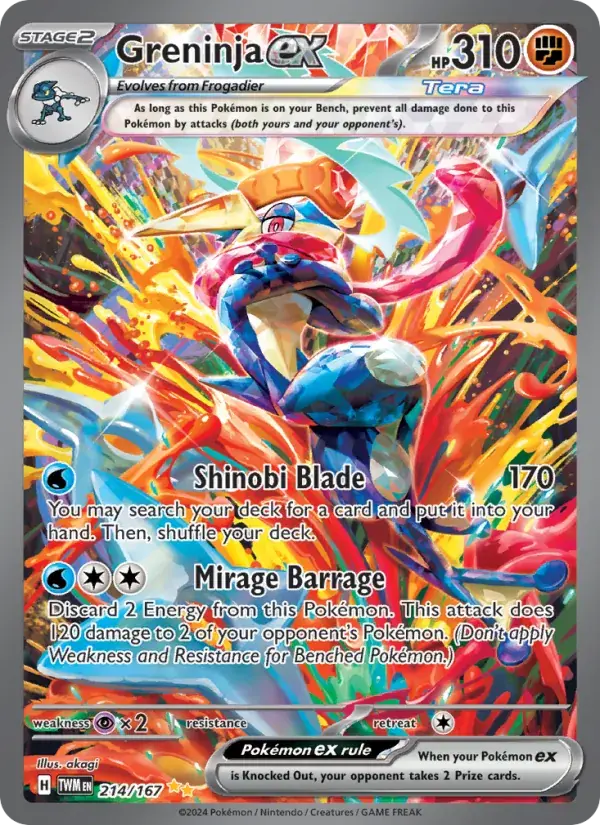 Greninja ex - 214/226 - Twilight Masquerade