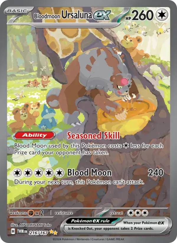 Bloodmoon Ursaluna ex - 216/226 - Twilight Masquerade