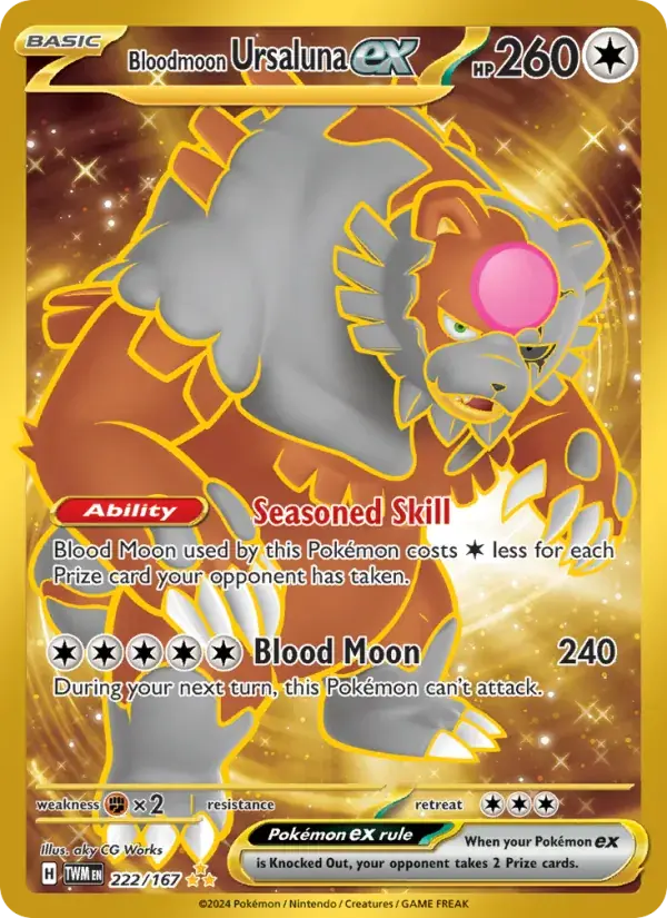 Bloodmoon Ursaluna ex - 222/226 - Twilight Masquerade