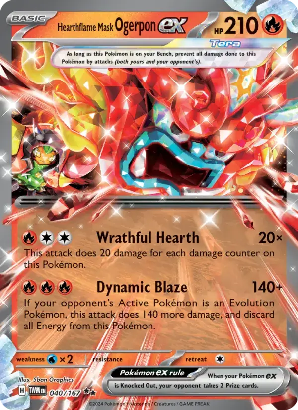 Hearthflame Mask Ogerpon ex - 040/226 - Twilight Masquerade