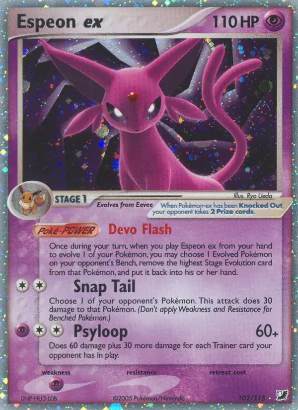 Espeon ex - 102/117 - Unseen Forces