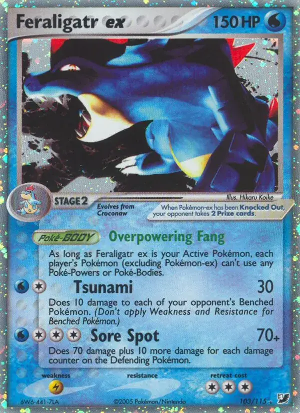 Feraligatr ex - 103/117 - Unseen Forces